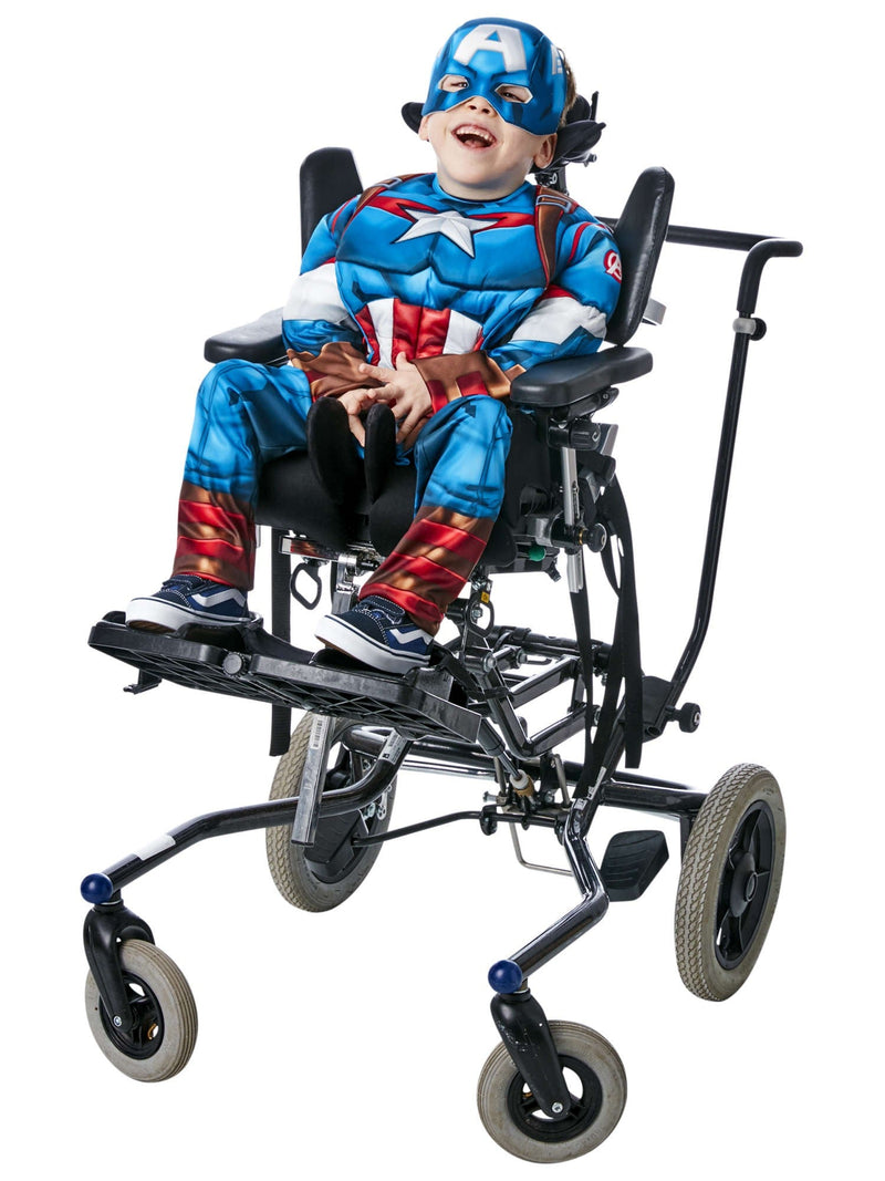 Official Marvel Captain America boys Adaptive Costume