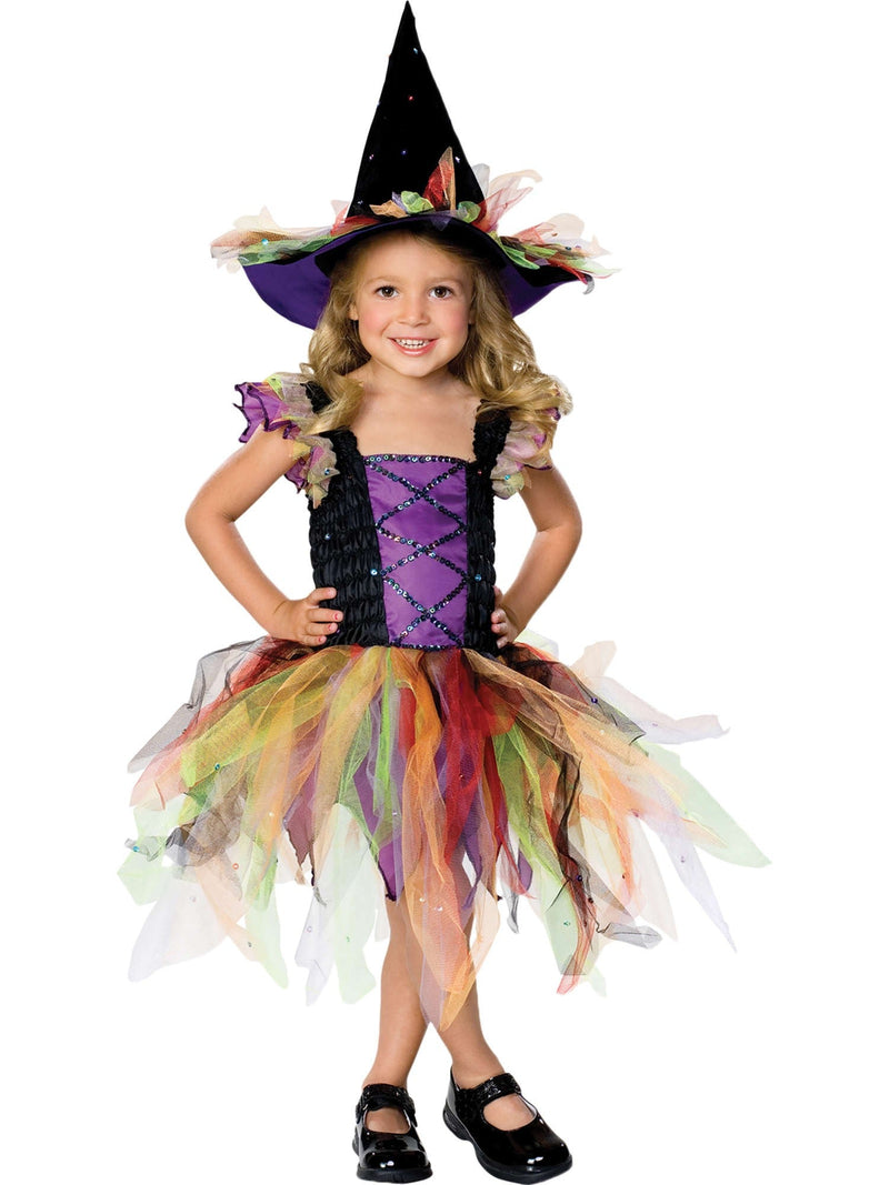 Girls’ Glitter Witch Costume – Tutu Dress & Hat