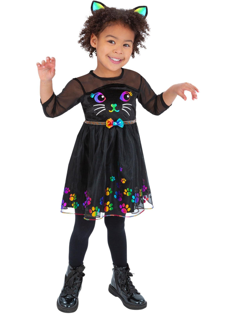 Toddler Rainbow Cat Costume – Dress & Cat Ear Headband