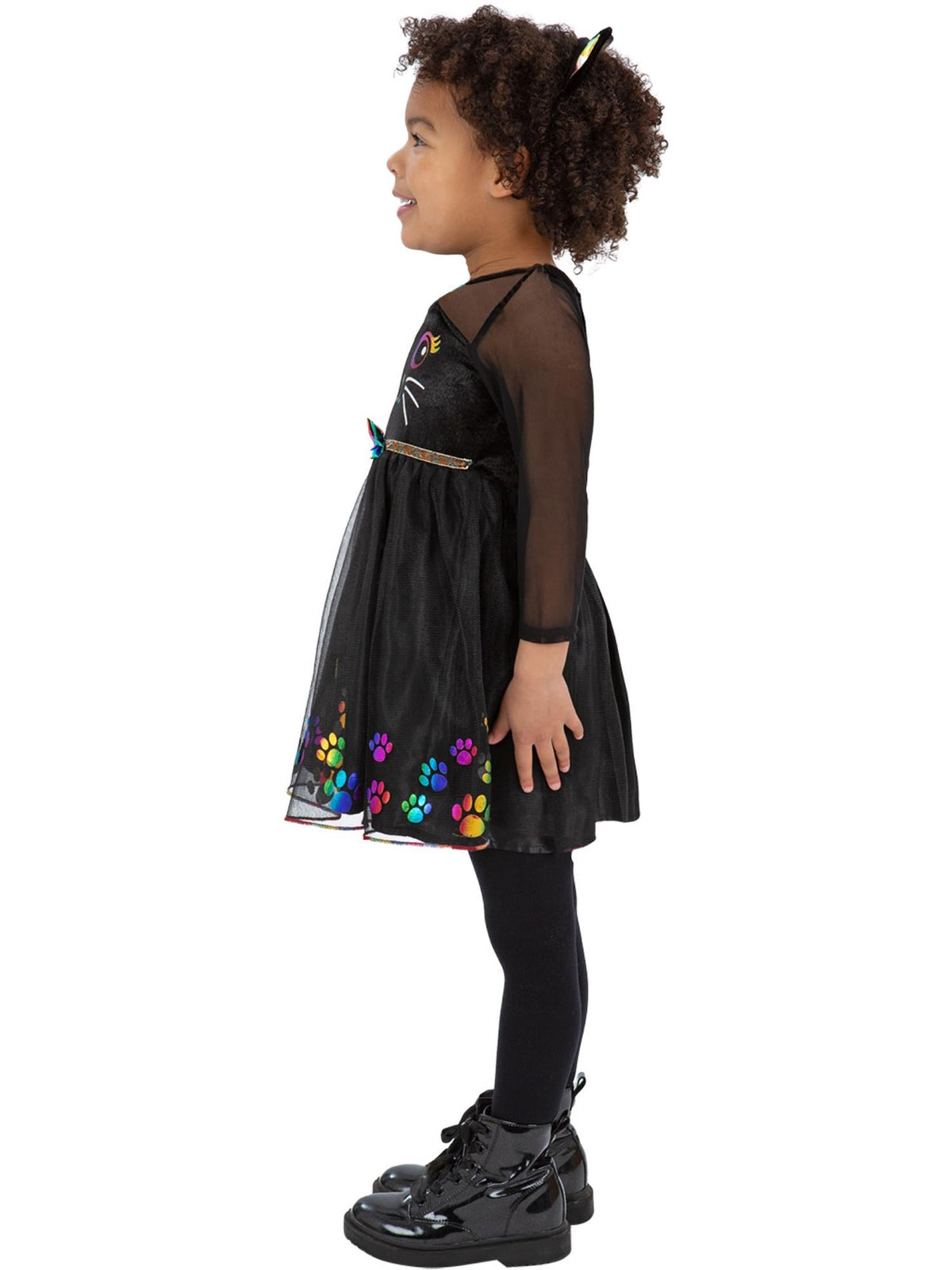 Toddler Rainbow Cat Costume – Dress & Cat Ear Headband