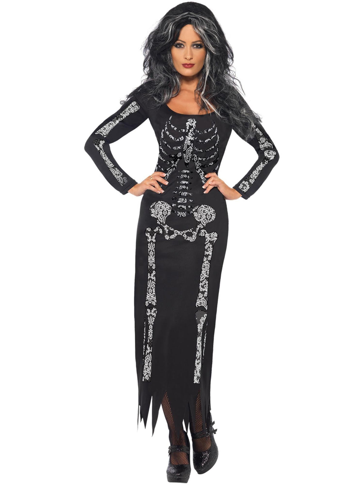 Womens Skeleton Tube Dress