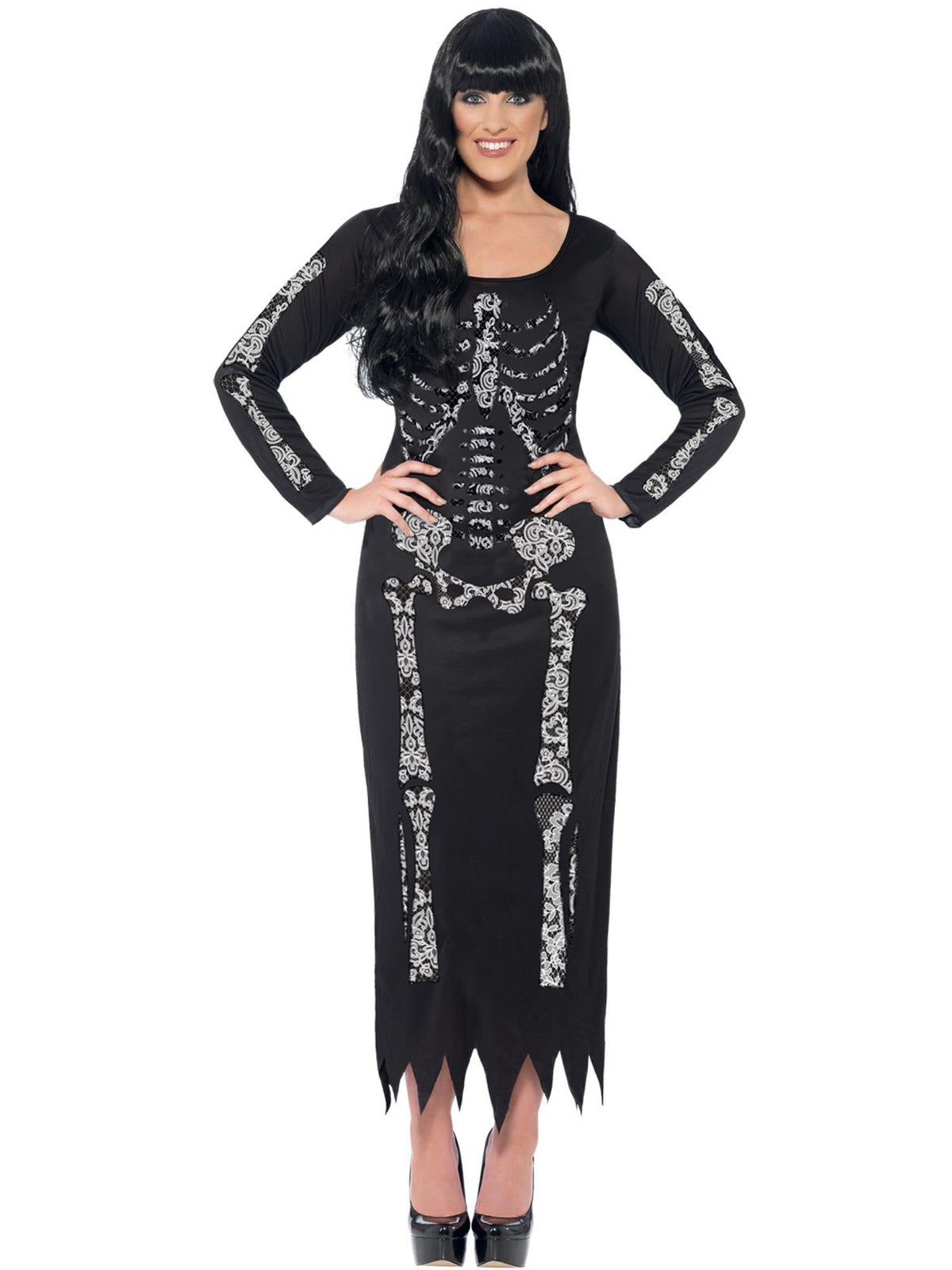 Womens Skeleton Tube Dress